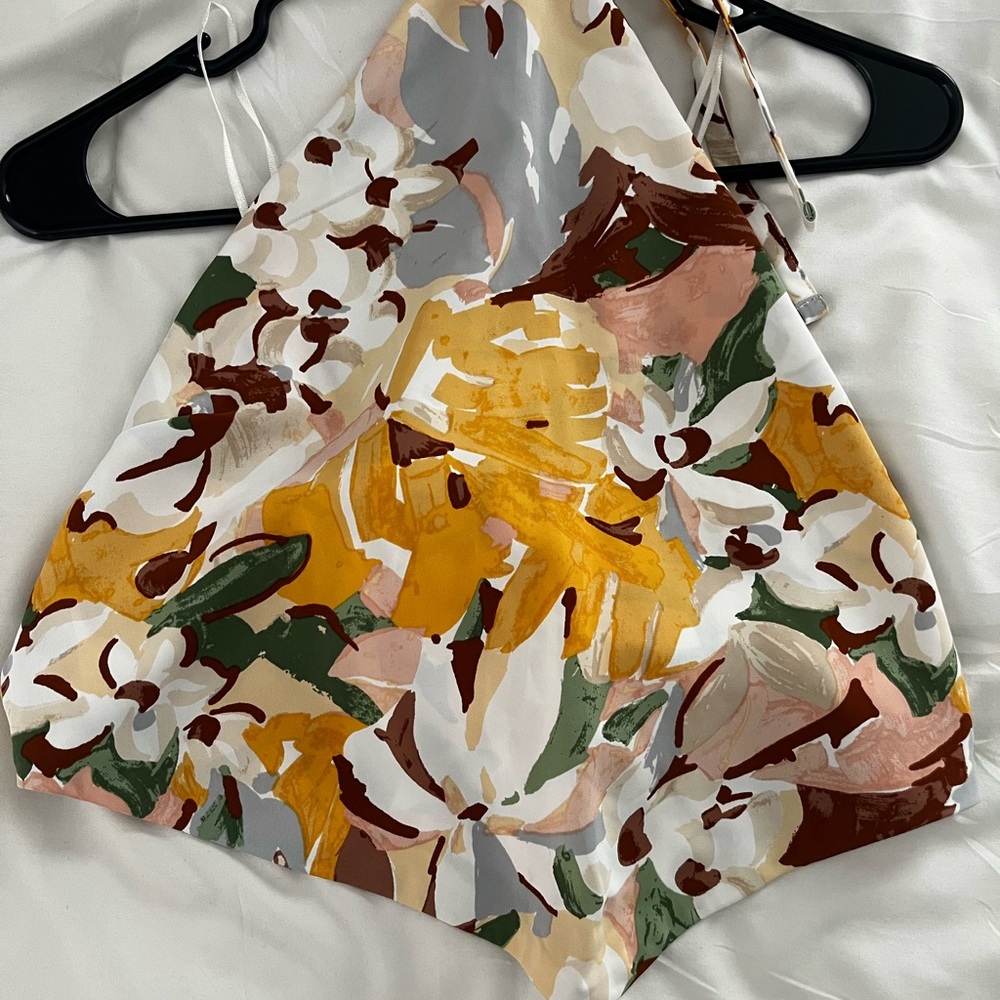 Abercrombie & Fitch Gold Asymmetrical Camisole Top